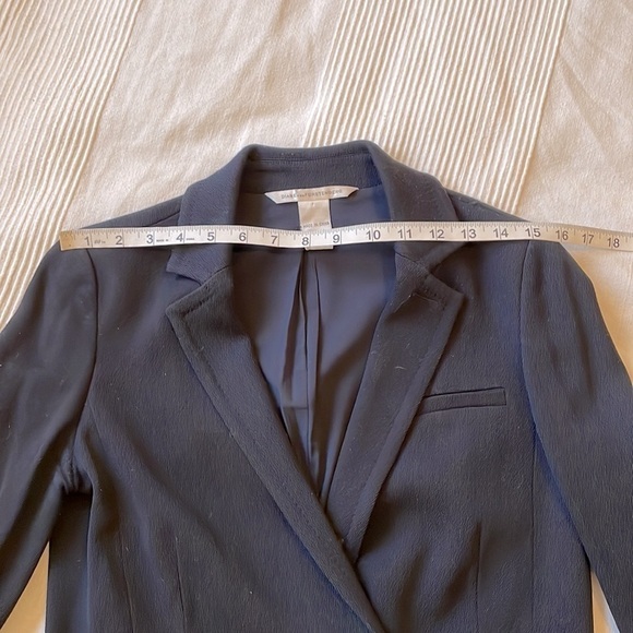 diane Von Furstenberg Long Wool Blend Double Ante Blazer Size 2 - Picture 12 of 12